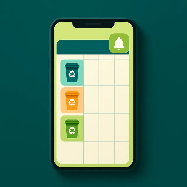 Illustrazione: PWA calendario raccolta rifiuti per i cittadini